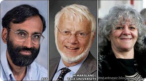 Joint winners of Nobel Chemistry Prize 2009001
