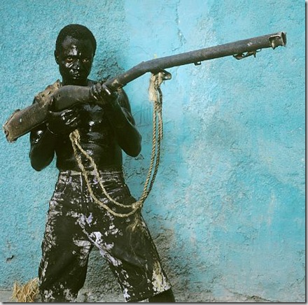 Man with Gun, Jacmel, Haiti, 2004