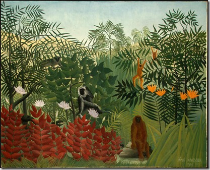 Henri Rousseau, Tropical Forest with Monkeys, 1910, National Gallery of Art, John Hay Whitney Collection