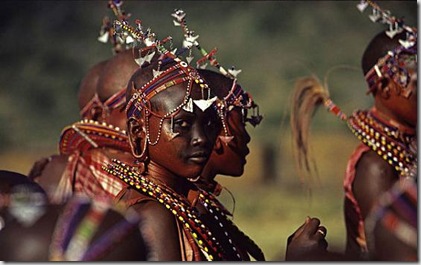 Masaai bride in Kenya in 1995