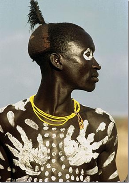 Painted Karo Dancer, Ethiopia, 1987
