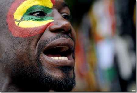 Ghana's supporter