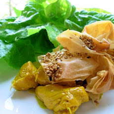 Chicken, Saffron and Nutmeg Pie