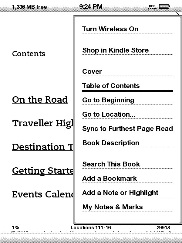Table of contents