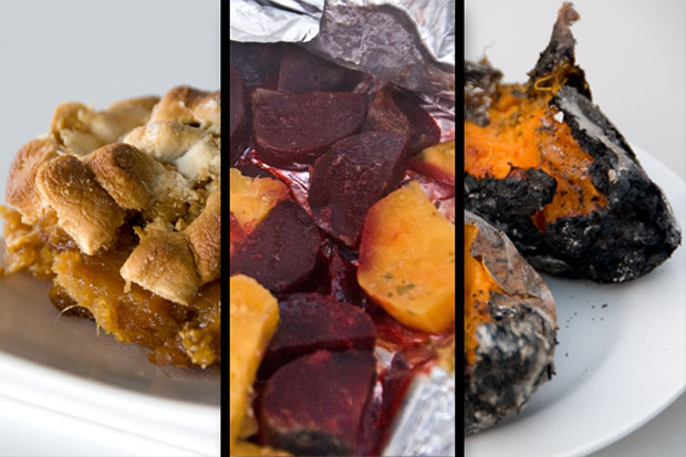 Sweet potatoes, three ways