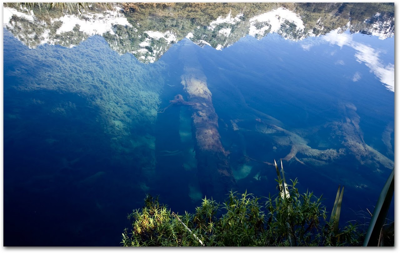 Mountains reflected in Mirror Lakes