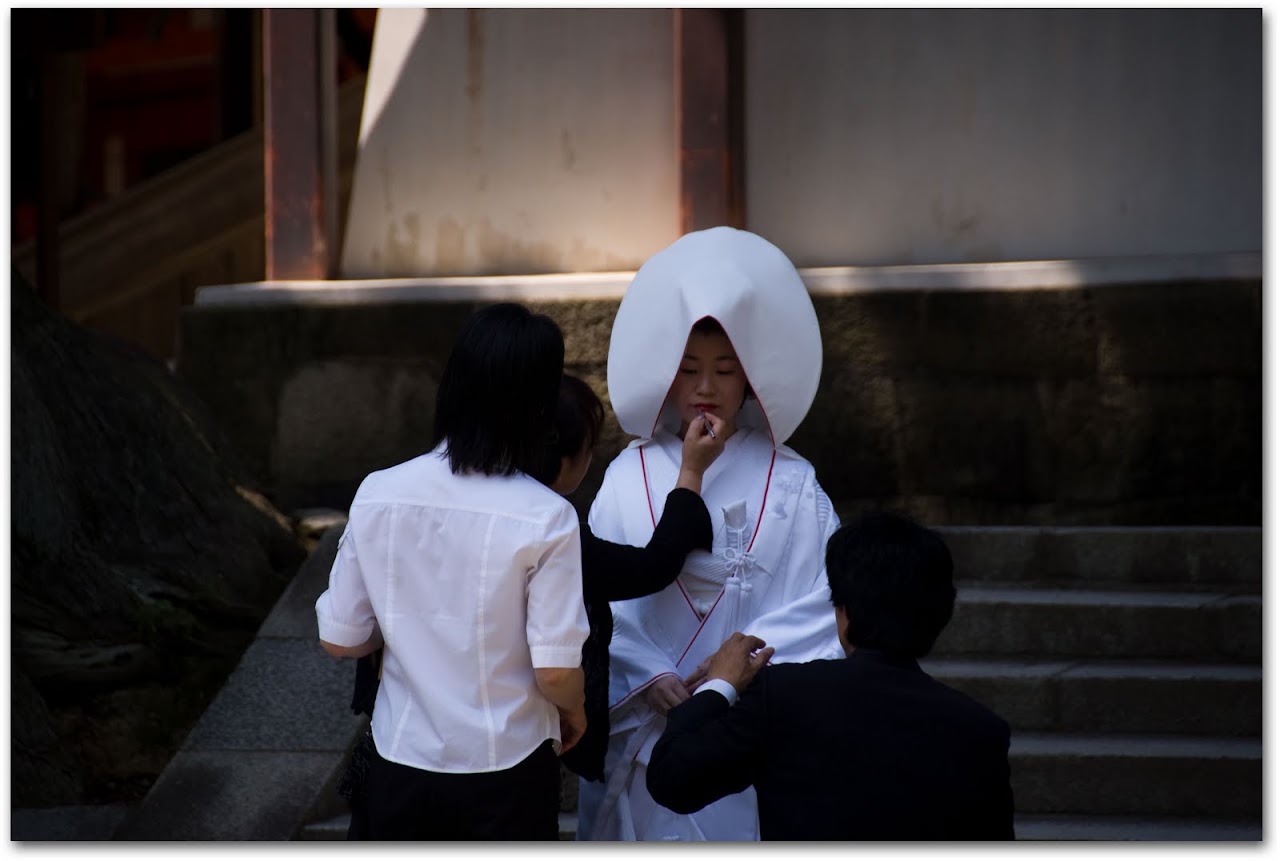 Bride at Kasuga Shrine, Nara