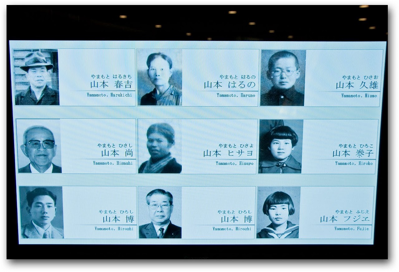 Pictures of victims of Hiroshima atomic blast