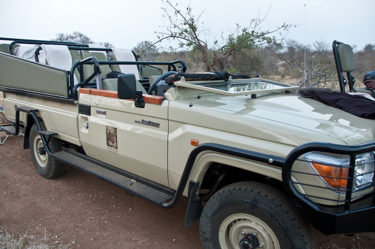 Game viewing vehicle at Naledi