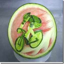 watermelon bike rider