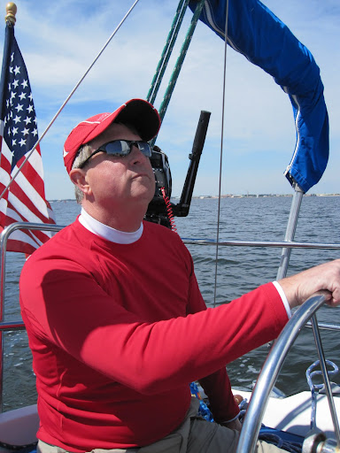 Scot at helm
