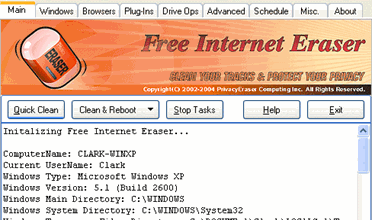 Free Internet Eraser 