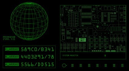 Retro Sci-Fi Screensaver