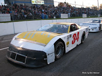 #34 Al Thomson ready to race at Peterborough Speedway, October 12, 2008