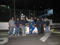#7 Derrick Tiemersma and crew with feature win at Peterborough Speedway, September 5, 2009