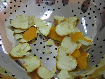 orange peels orange peels