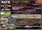 RATE de la 100 euro/luna - LOTURI CONSTRUIBILE (500mp) - langa PLAJA CORBU - VADU (10 km Nord de Mamaia)