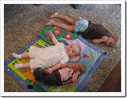 Avery lays down for a little rest with Reid and Carly