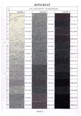 CVC : 60% COTTON + 40% POLYESTER
