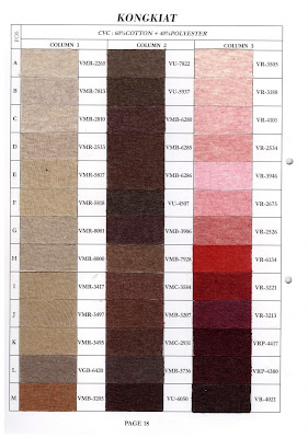 CVC : 60% COTTON + 40% POLYESTER
