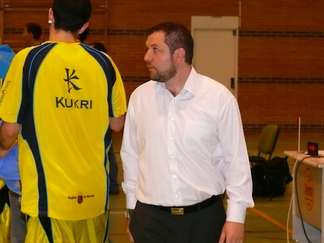 Aguilar en pleno partido