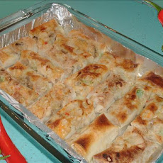 Chicken Egg Roll Enchiladas