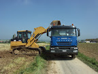 CAT 973C et Iveco Trakker 340