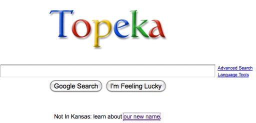 エイプリルフール supported by Google(April Fools Day for Google)