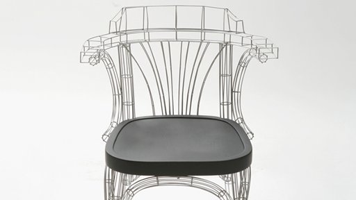 ワイヤーフレームなイス[Grid chair]
