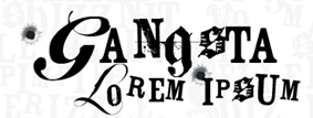 gangsta lorem ipsum logo gangsta lorem ipsum logo
