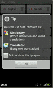 Android Application : StarTranslate