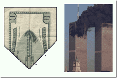  Cerita tentang serangan menara kembar WTC ternyata terdapat pada uang dollar
