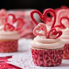 Cherry Buttermilk Cupcakes with Cherry Buttercream Frosting