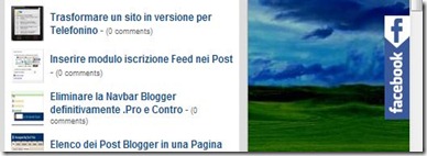 pulsante laterale facebook