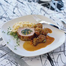 Vegetable-Stuffed Loin of Veal with Sweetbreads