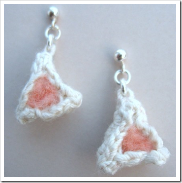 hamentashen earrings by Tamdoll