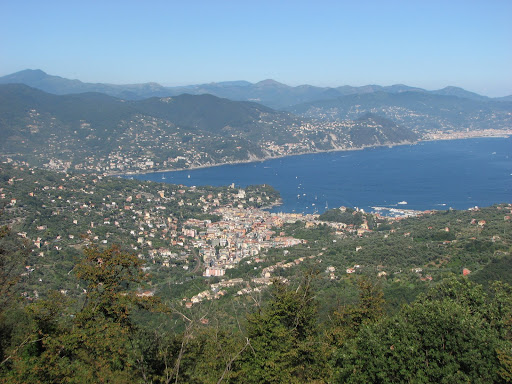the view from the promontory of Portofino