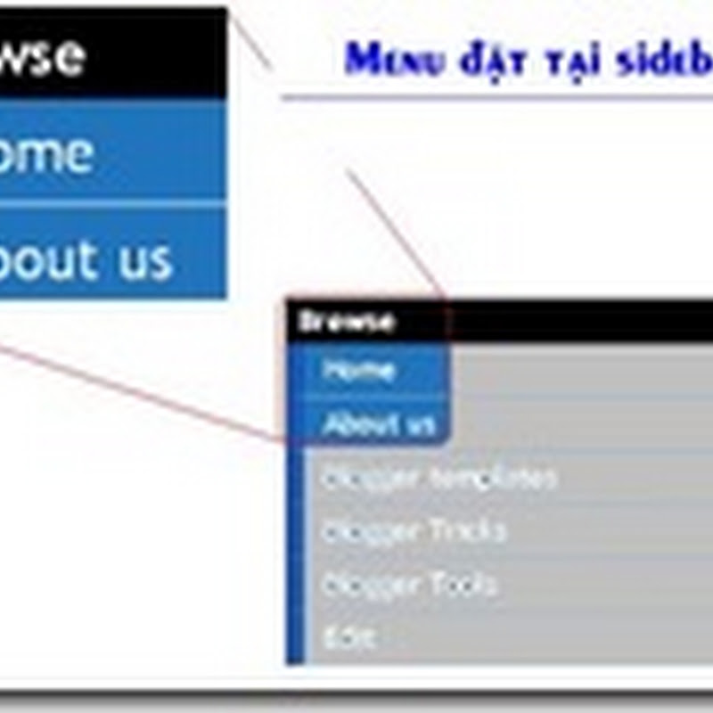 Tạo menu đẹp mắt đặt tại Sidebar