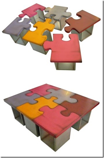 table basse puzzle