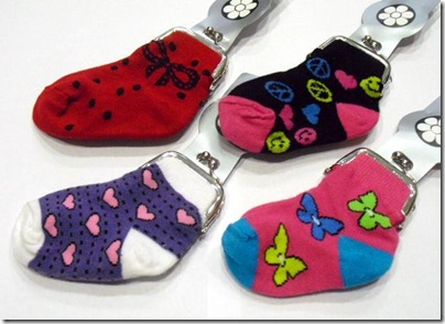 Portes monnaie chaussettes Portes monnaie chaussettes