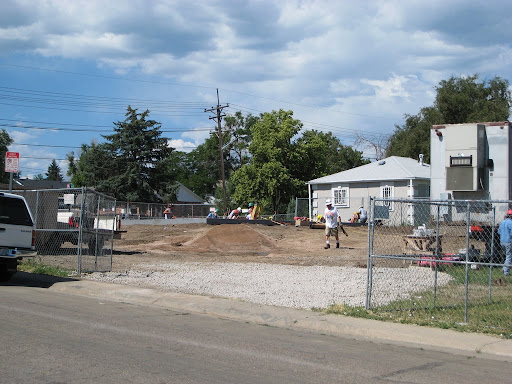 Habitat for Humanity work site.