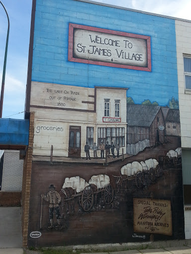Welcome to St James Village mural