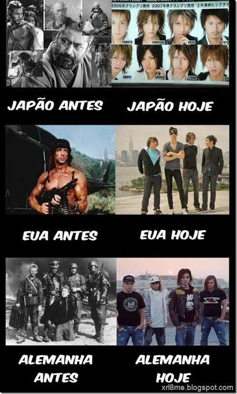 antes e depois