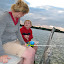 A try at fishing on the dock at our cottage. &ndash; 05-Aug-2010