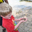 David pets the toad he's found. &ndash; 01-Aug-2010