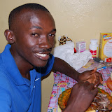 &ndash; James working on his plate of fried chicken…. © 2007 NHA Photos