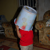  &ndash; bucket on the head proved to be more entertaining than playing drums…. © 2007 NHA Photos