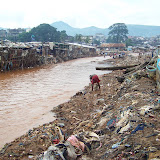  &ndash; Flood Damage: Kroo Bay cleans up after flood. …. © 2008 September NHA Media Photos, Salu Bangura, photographer.