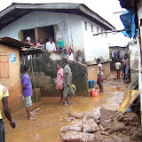  &ndash; Flood Damage: Kroo Bay cleans up after flood. …. © 2008 September NHA Media Photos, Salu Bangura, photographer.