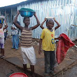  &ndash; children at Kroo Bay..© 2008 September NHA Media Photos, James B. Mansaray photographer.